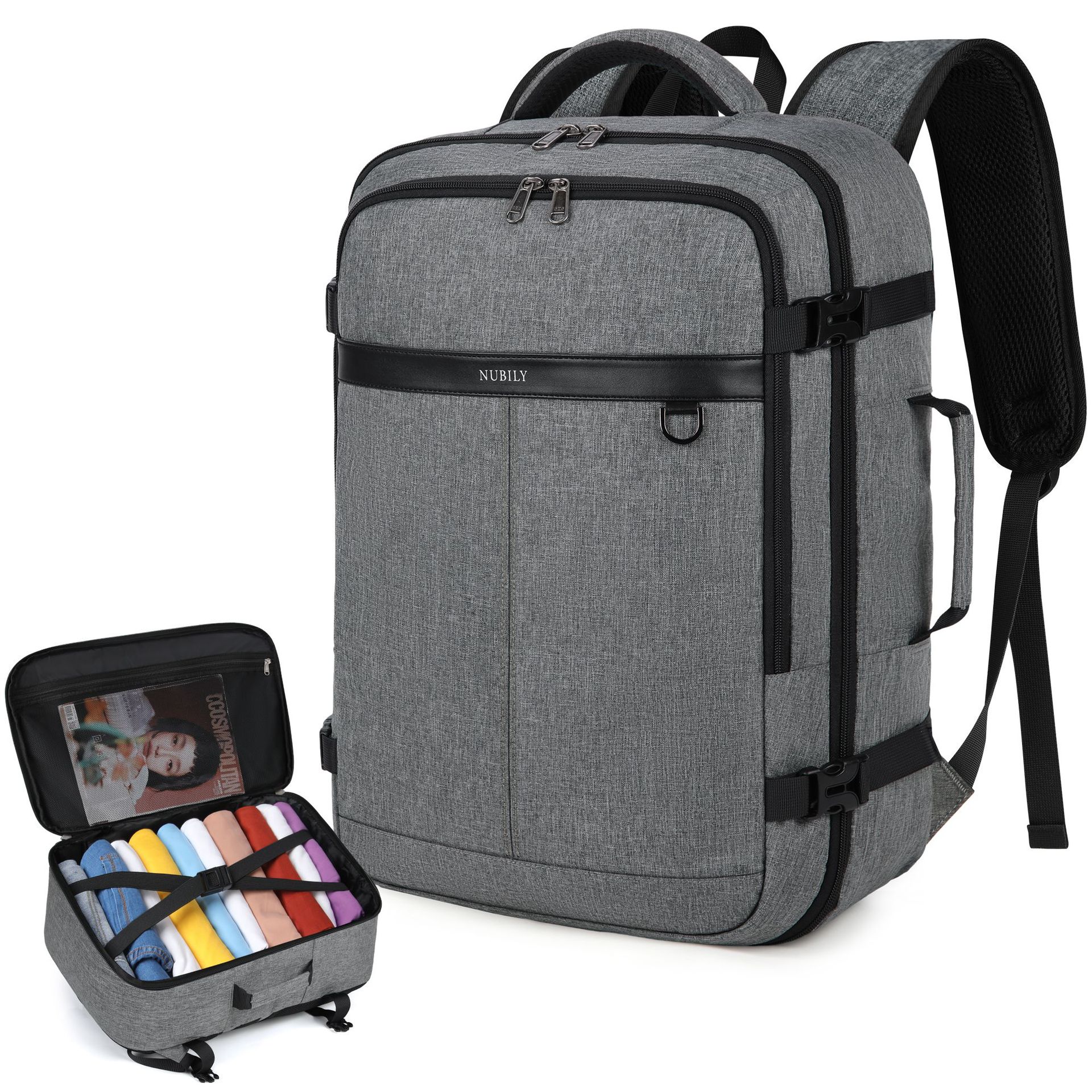 17.3-inch computer backpack, waterproof large-capacity business travel backpack, multi-functional carry-on luggage backpack