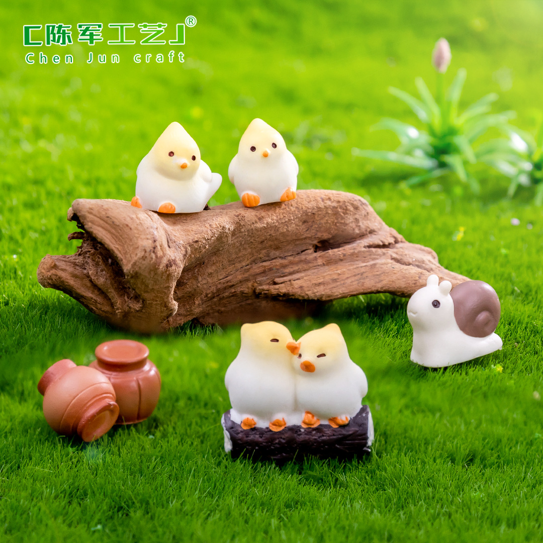 Micro landscape creative cute little rabbit animal gardening landscaping diy decoration accessories mini miniature E18 2