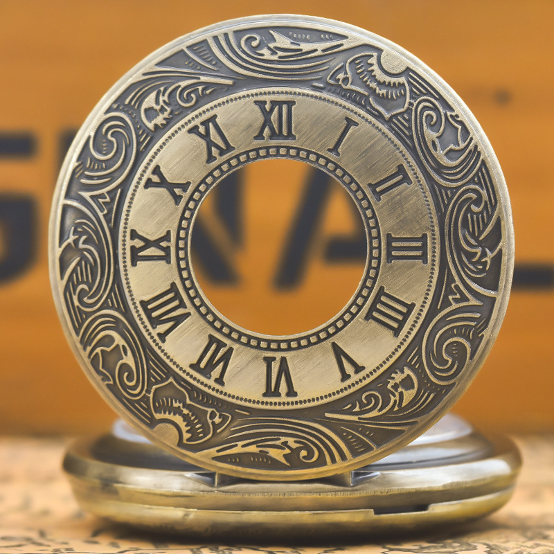 Manufacturer watches supply retro fashion Roman numerals men's and women's pocket watches wholesale large pocket watch scale classic