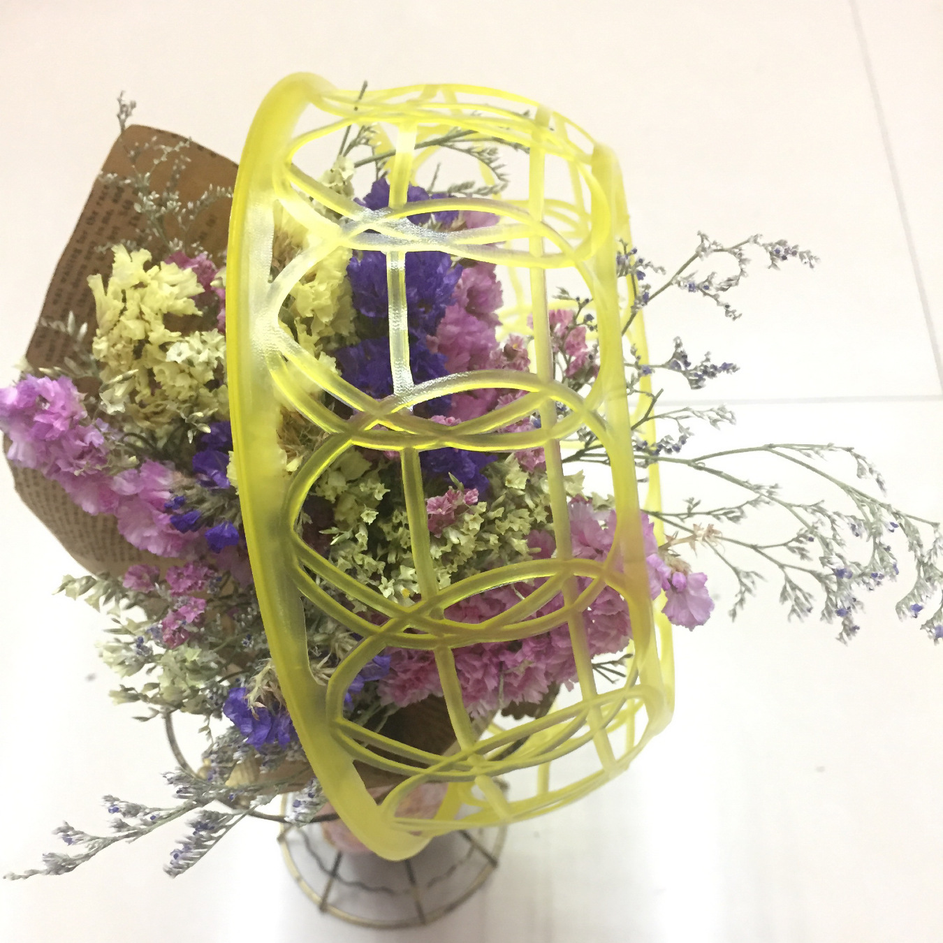 Hat ring, hat hole, hat bowl, hat accessories, rope button, white tie, yellow plastic soft rubber headband 4