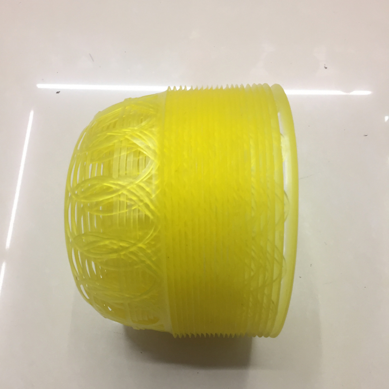 Hat ring, hat hole, hat bowl, hat accessories, rope button, white tie, yellow plastic soft rubber headband 6