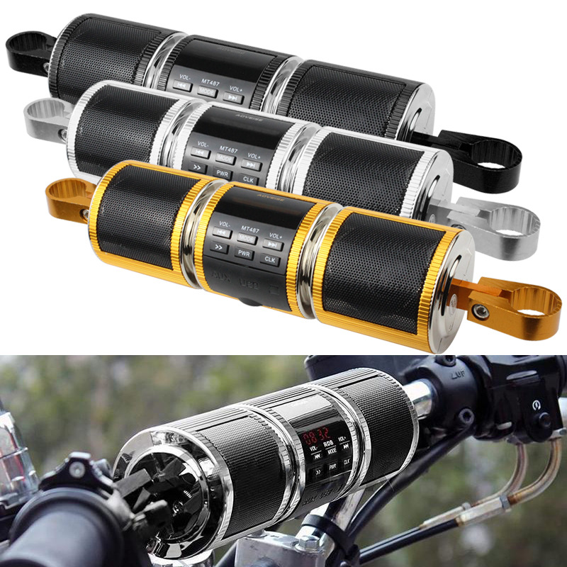 Motorcycle MP3 bluetooth audio built-in subwoofer in the handlebar of electric vehicle waterproof all-in-one player