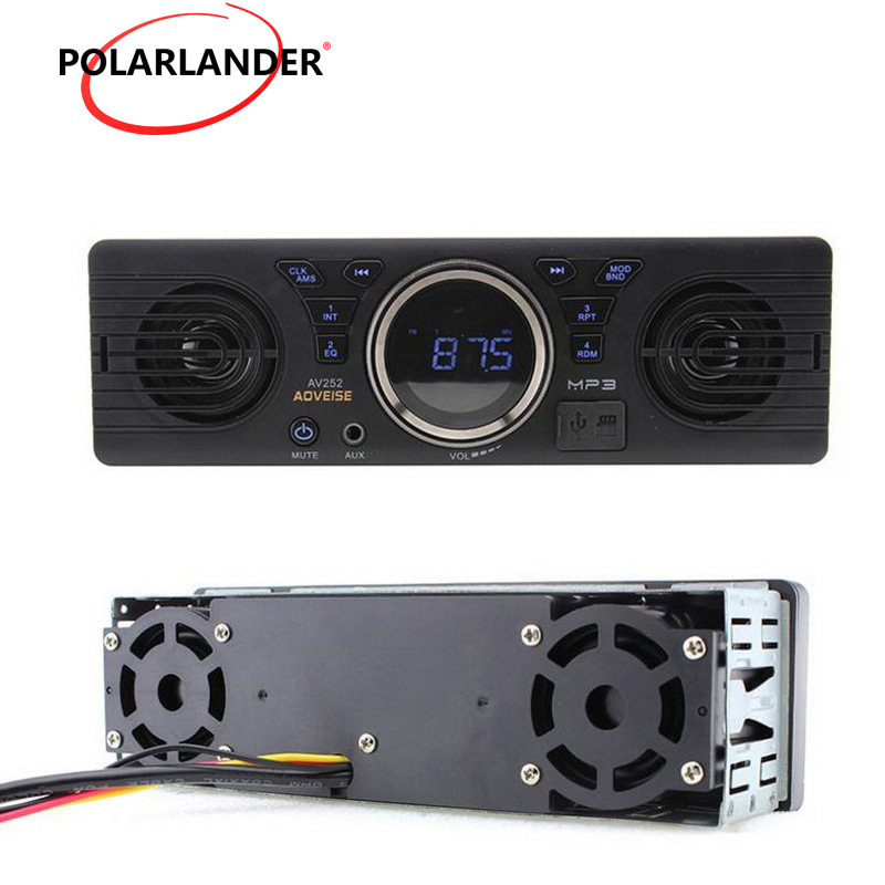 Car single spindle player 12V car plug-in card MP3 audio radio built-in speaker with Bluetooth host speaker