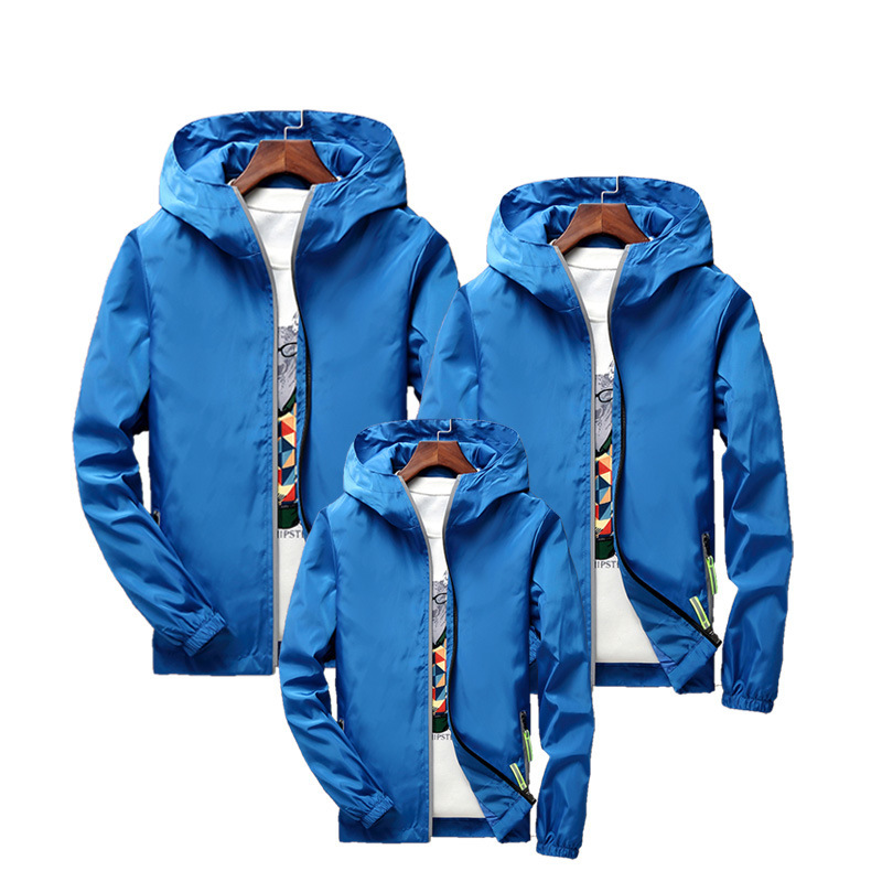 [Direct supply from the factory] Coats for spring and autumn couples men's casual jackets reflective zipper large size windbreaker to print lo