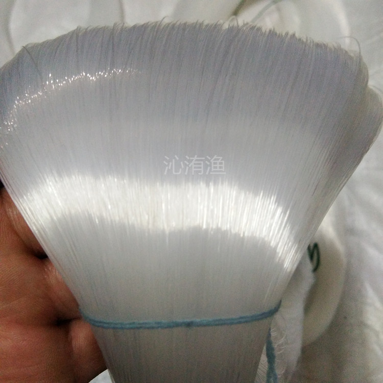 Wholesale bulk nylon fish line glue line monofilament fishing net line braided line beaded fish line white transparent one pound