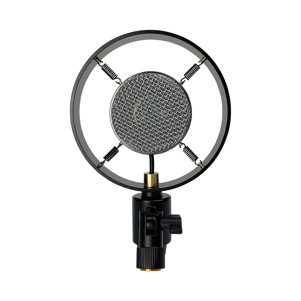 Retro condenser microphone computer recording video shooting voice conference teaching training audio storytelling recording microphone