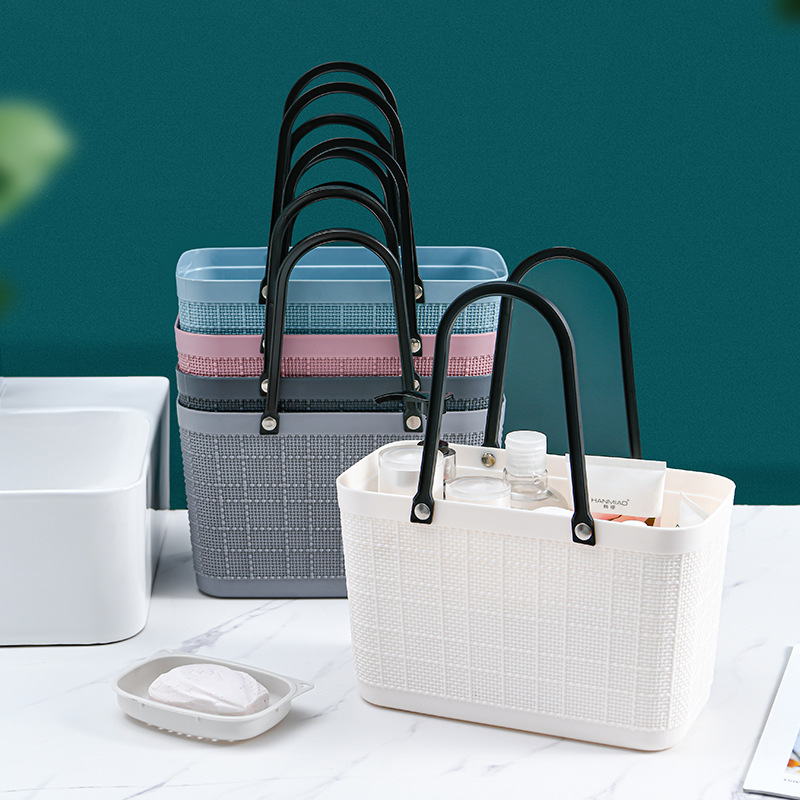 New souvenir basket, women's handbag shopping basket, plastic laundry linen storage basket, fashionable shopping basket