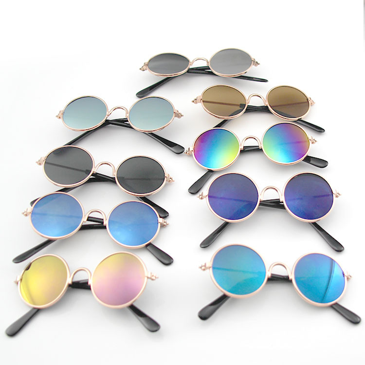 Cat Sunglasses Anti-UV Trendy Cool Accessories Love Glasses Metal Glasses Pet Supplies Sunglasses