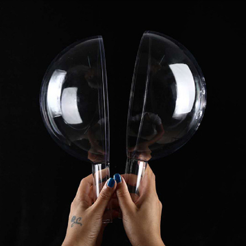 Christmas ball high transparent acrylic ball hollow ball holiday decoration gift creative ball plastic ball eternal flower hanging ball 5