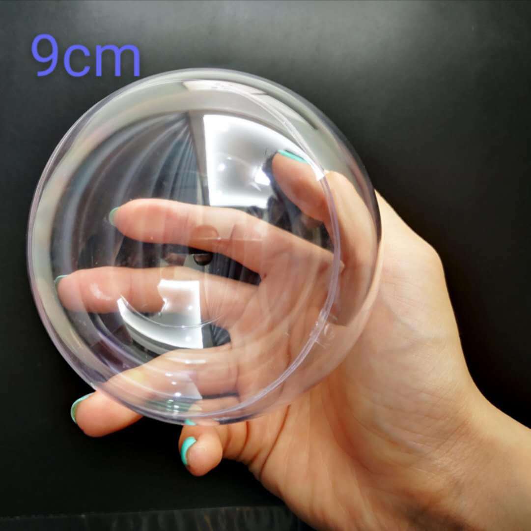 Christmas ball high transparent acrylic ball hollow ball holiday decoration gift creative ball plastic ball eternal flower hanging ball 7