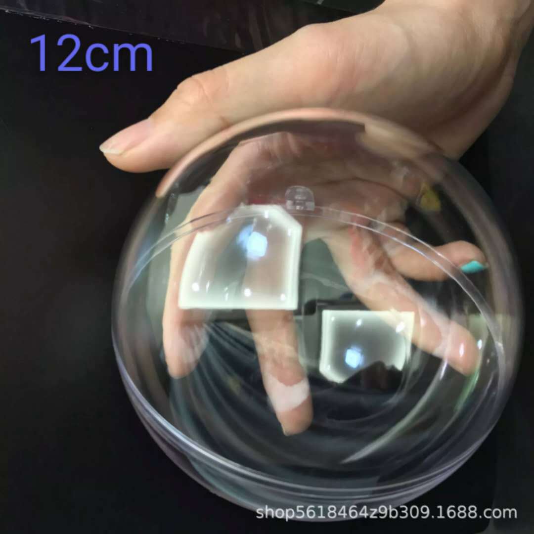 Christmas ball high transparent acrylic ball hollow ball holiday decoration gift creative ball plastic ball eternal flower hanging ball 8