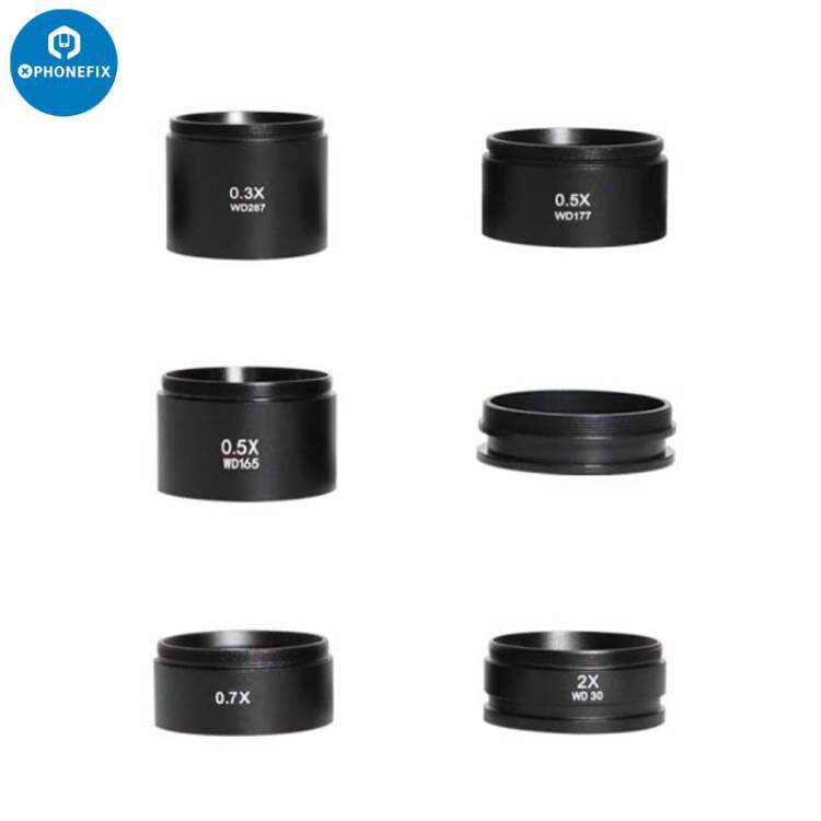 Microscope auxiliary doubler, industrial camera extender 0.7X 0.5X 2X objective lens 1X oil-proof lens hot style