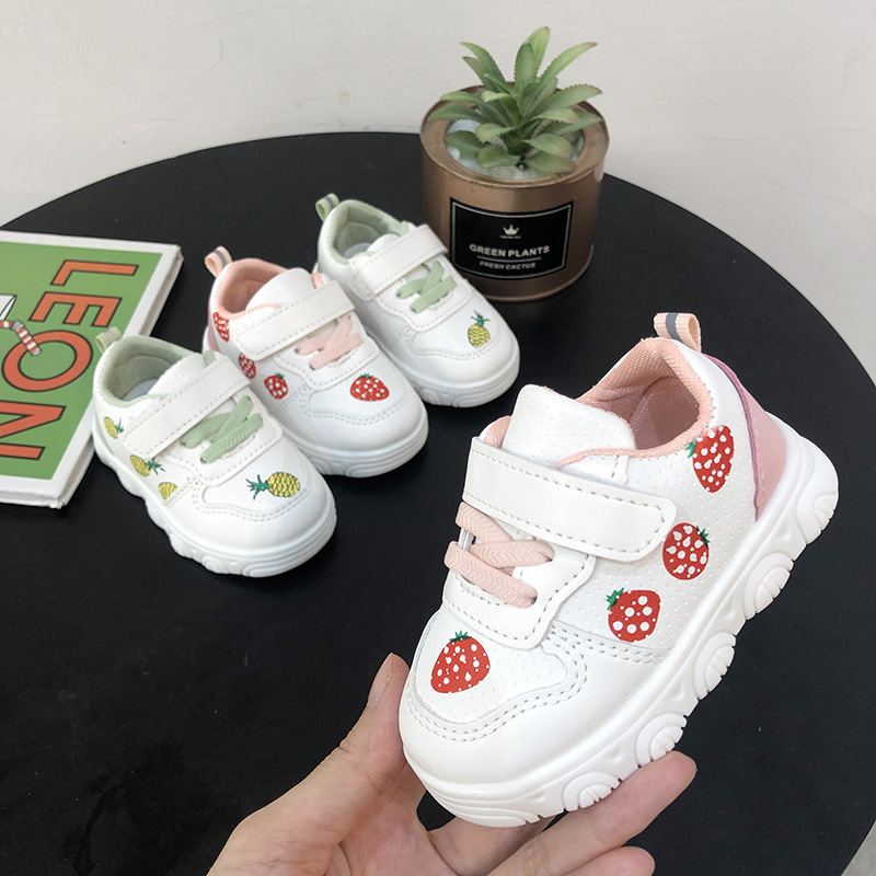 Children's spring and autumn breathable casual shoes soft sole non-slip baby shoes men's and women's baby shoes toddler shoes sports shoes board shoes