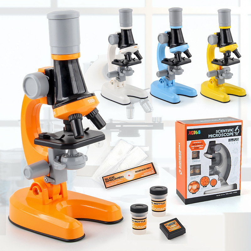 New upgraded version of children's microscope toys, science experiment set toys, primary school students' microscope toys