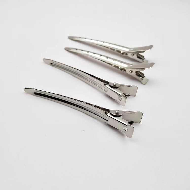 Photo studio makeup artist hair styling hair clip large duckbill clip hand push corrugated clip partition positioning clip 4