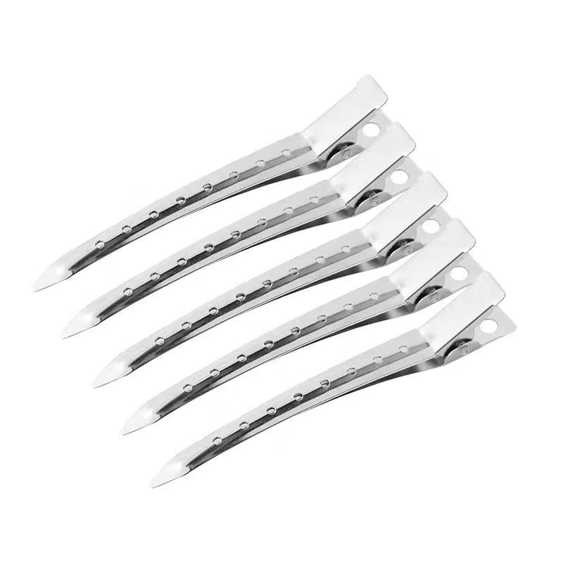 Photo studio makeup artist hair styling hair clip large duckbill clip hand push corrugated clip partition positioning clip 6