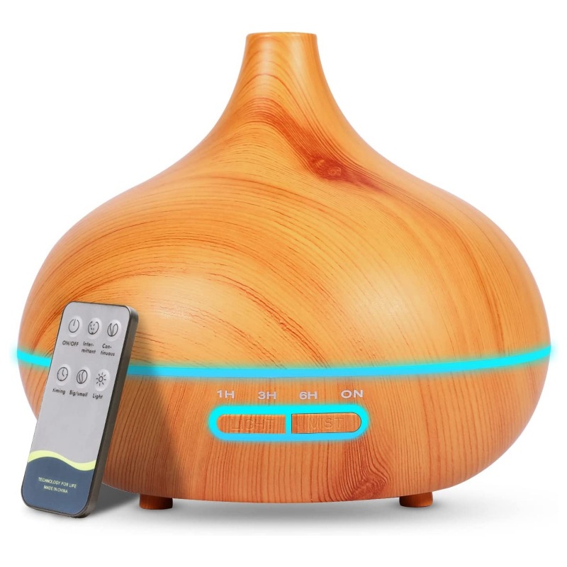 Essential oil diffuser 400ml capacity with remote control ultrasonic humidifier with timer aromatherapy Nordic style diffuser