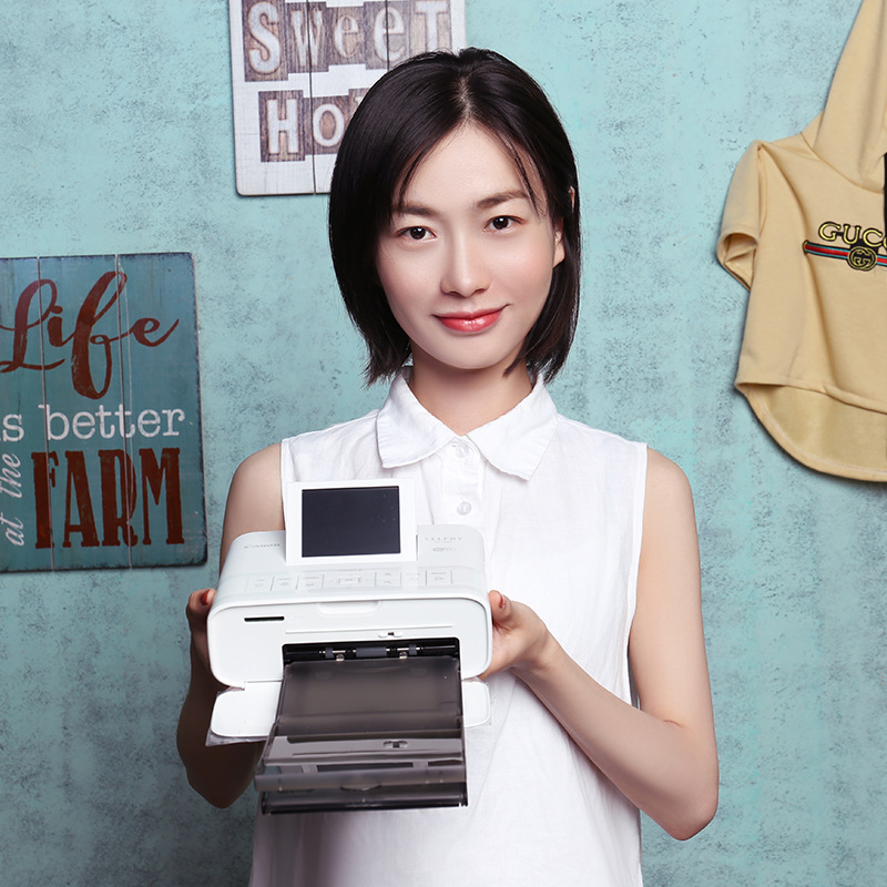 Mobile phone photo printer, color photo printing machine, sublimation ID photo, digital thermal printing, portable home use