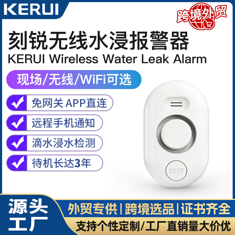 Cross-border shipping manufacturer Tuya Flood Alarm Home Remote Smart Home WiFi Water Leakage Sensor Detector