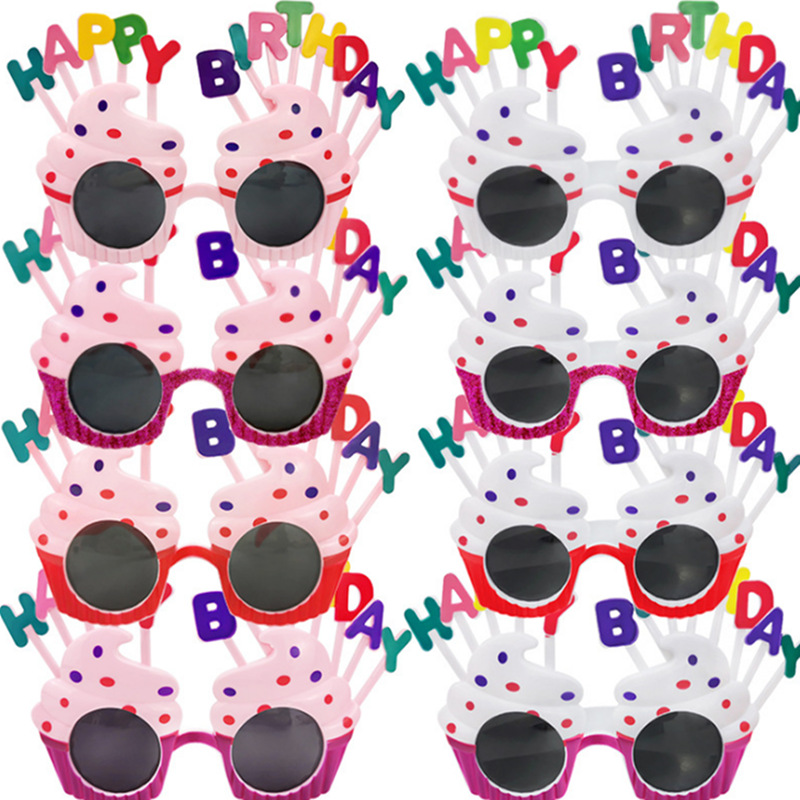 Wholesale funny creative party photo props cake dress up week props 520 Children's Day birthday glasses