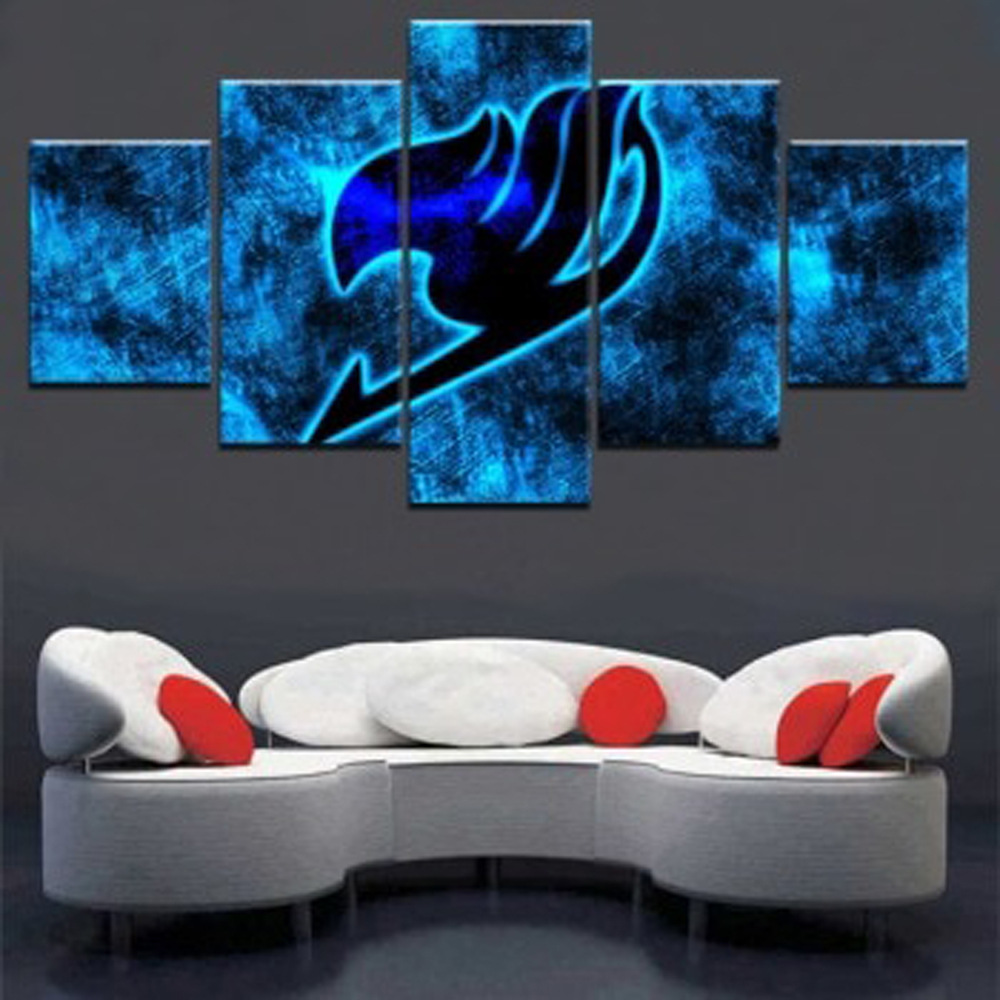 AliExpress Canvas Poster Home Decor Living Room One Piece Fairy Tail Logo Poster Wall Art Decorative Painting