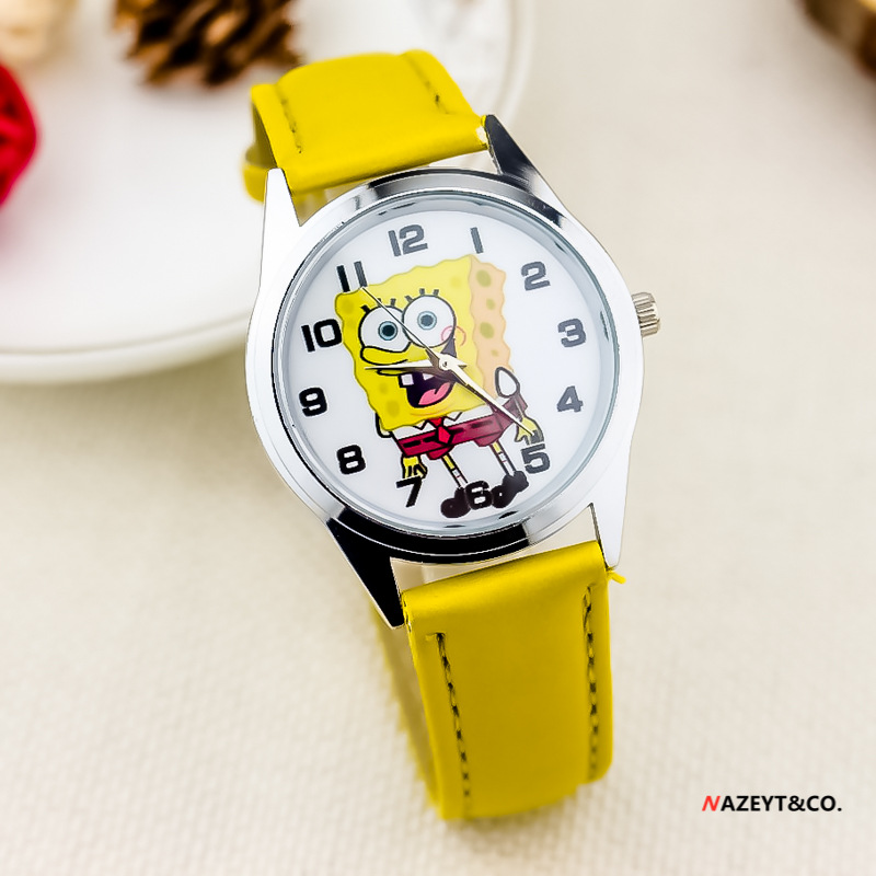 Cross-border popular children's belt cartoon watch primary school boys and girls cartoon cute electronic watch