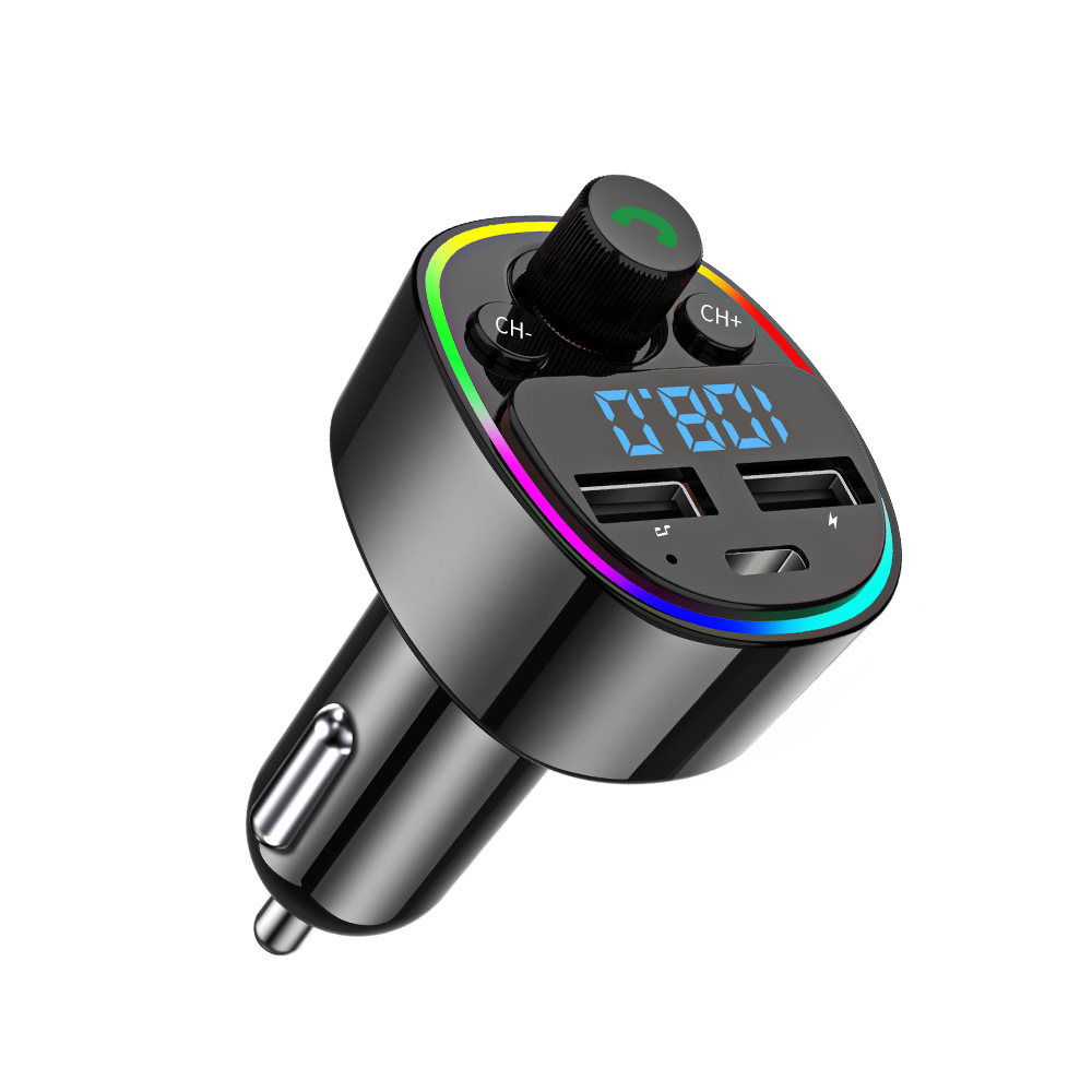 G67 new car mp3 bluetooth player car hands-free USB charging fm transmitter ambient light receiver