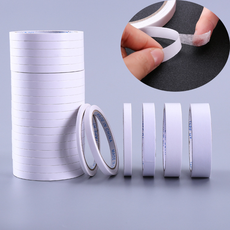 Office supplies double-sided tape strong adhesive ultra-thin double-sided tape packaging sealing two-sided tape stationery tape wholesale