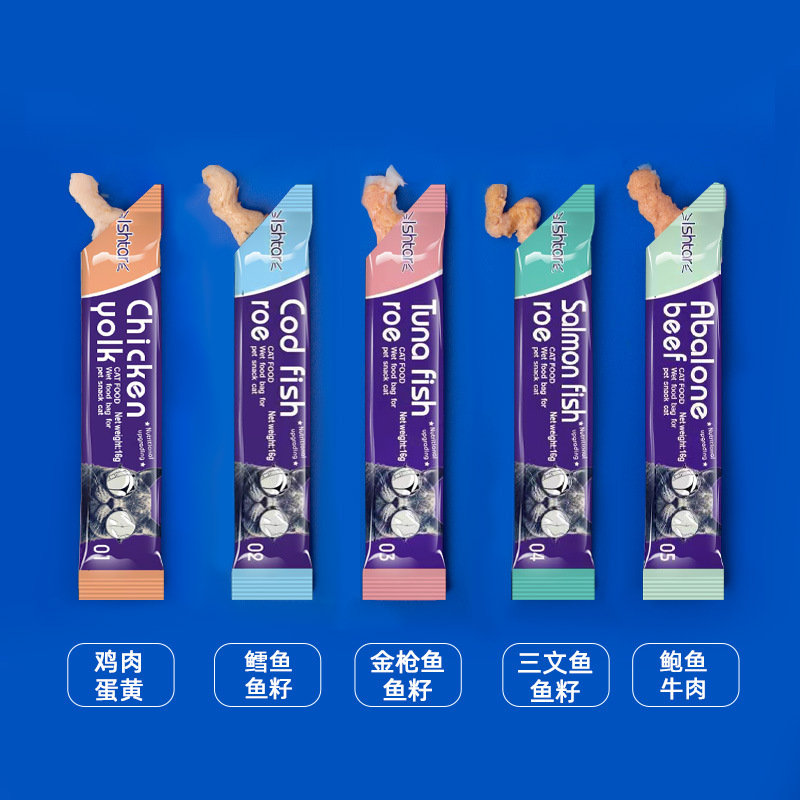 Ishtar Cat Bars Wholesale Cat Snacks Adult Cats and Kittens Nutrition Bars Pet Food Wet Food Packs Dropshipping 4