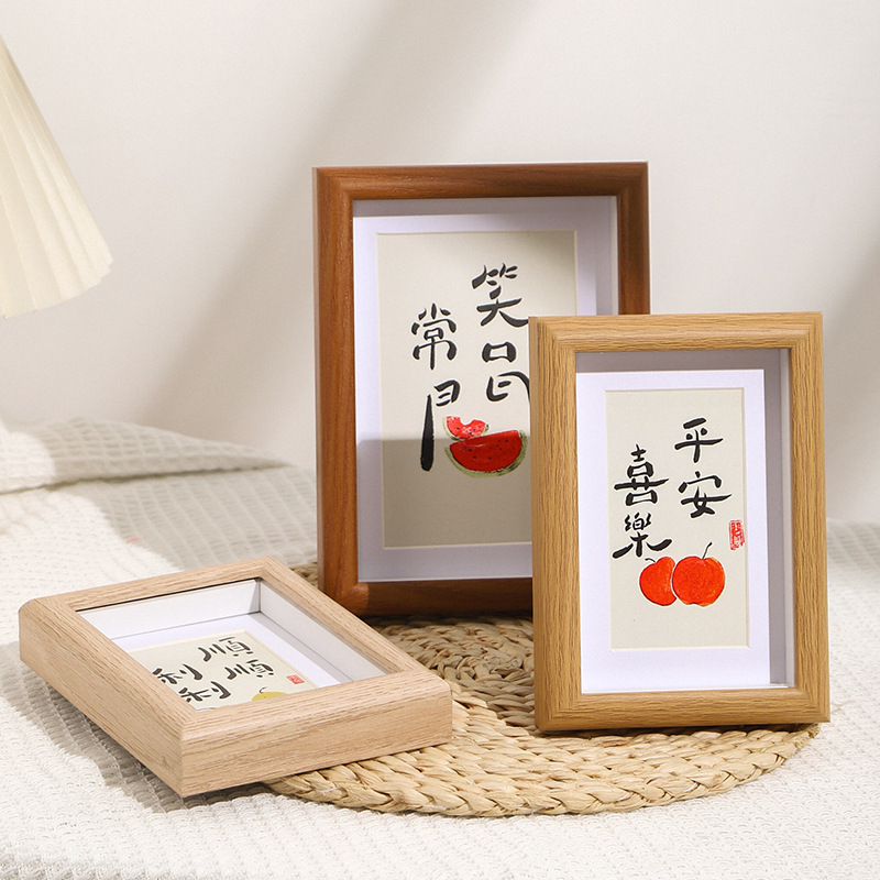 Hollow photo frame three-dimensional photo frame table 5678-inch photo frame A4 wall-mounted calligraphy calligraphy frame dried flower photo frame