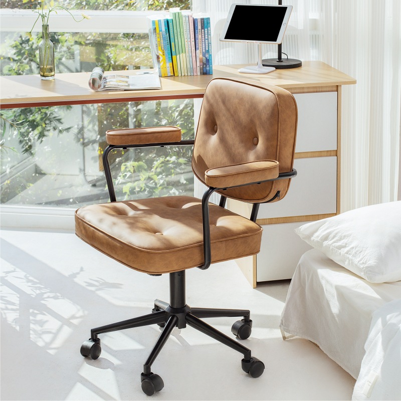 Factory customized light luxury computer chair modern simple home bedroom office chair study backrest study lift swivel chair