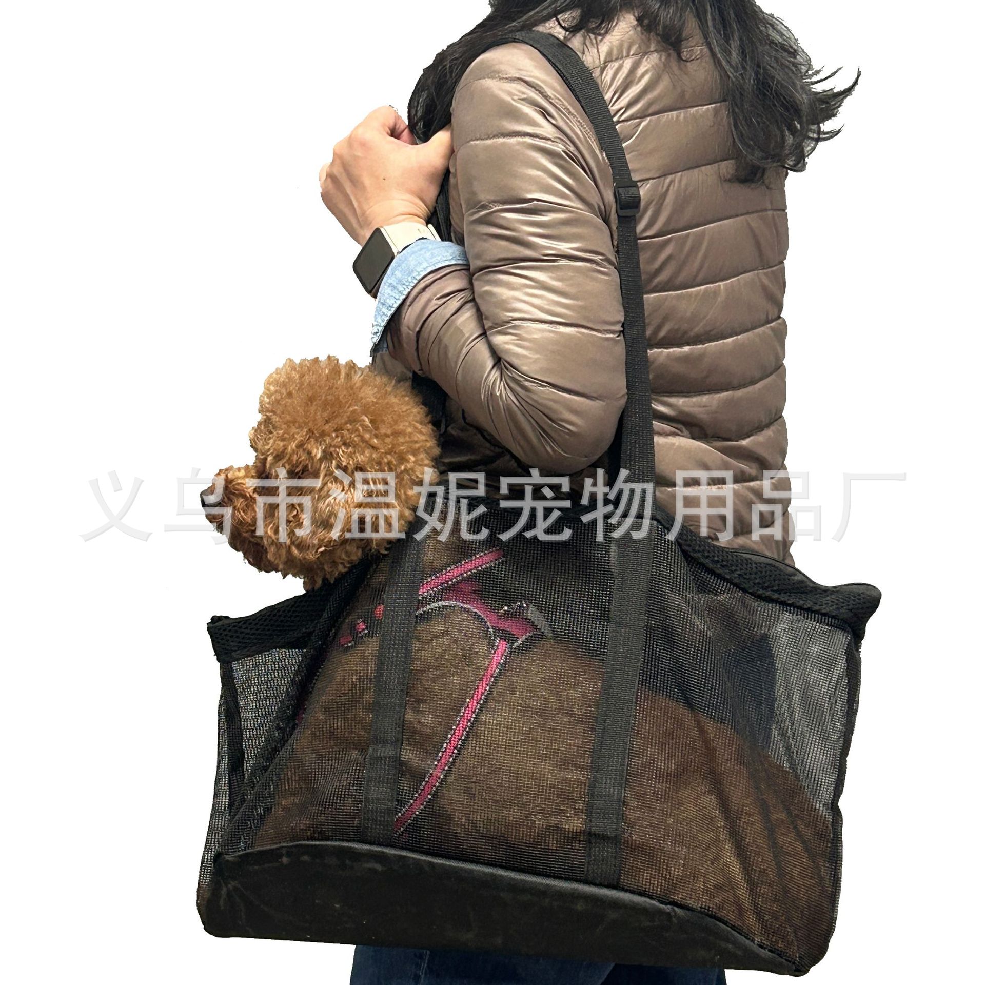 Pet outing bag, cat backpack, dog bag, cat bag, mesh breathable portable bag, SHEIN popular manufacturer supply