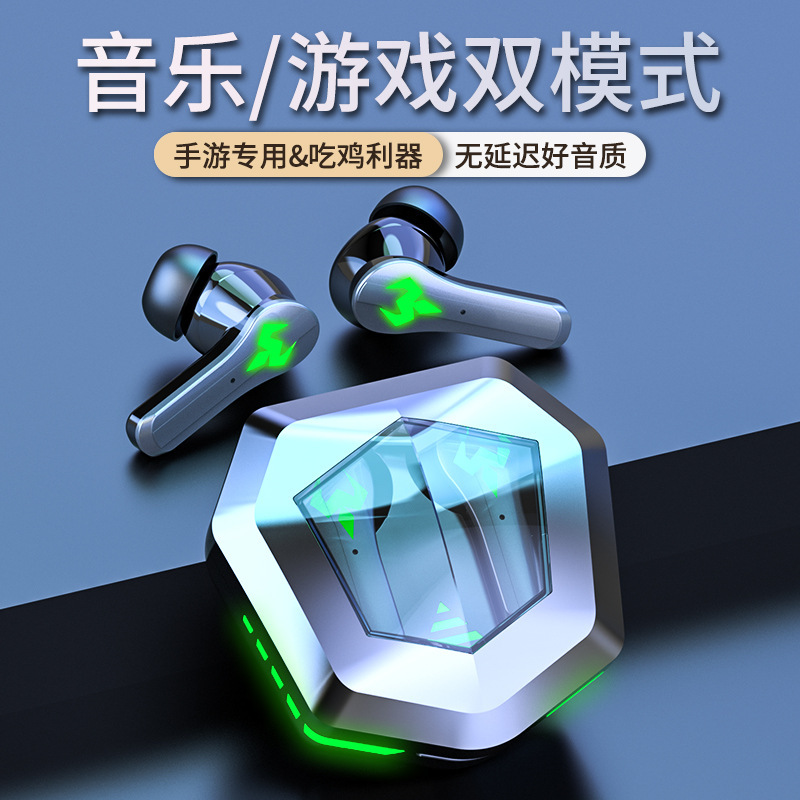 Huaqiangbei N35 e-sports wireless Bluetooth headset tws dual-mode sports colorful breathing light HIFI factory wholesale