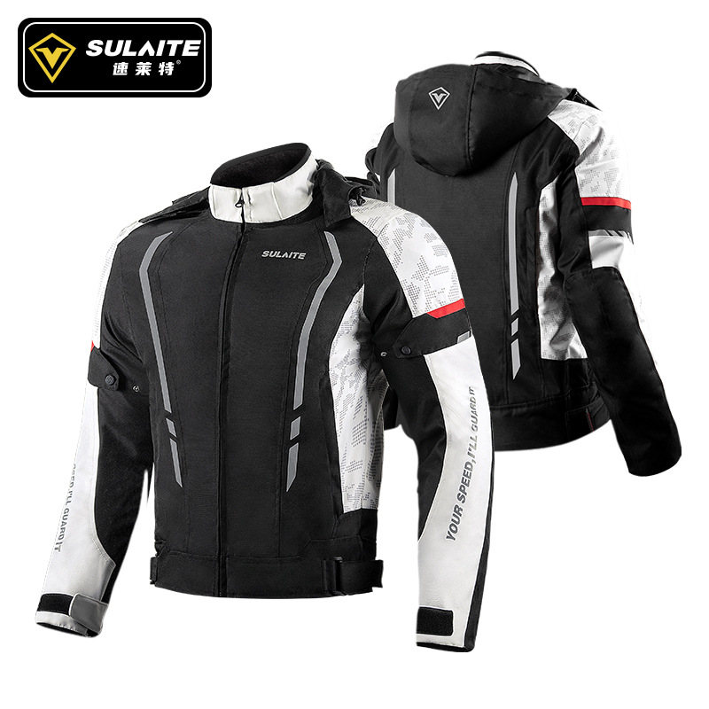 Motorcycle riding clothing for men and women, all-season motorcycle clothing, winter warm and anti-fall rider equipment, wind protection racing clothing