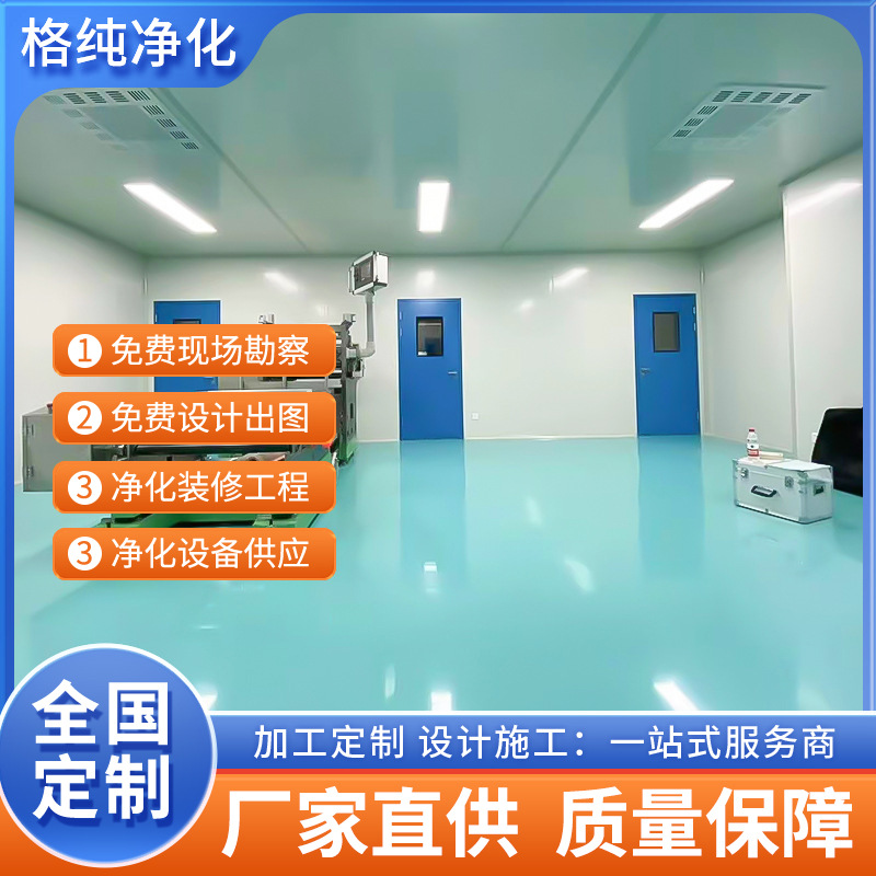 Undertake dust-free workshop purification engineering design and 100-level sterile food clean room clean workshop project
