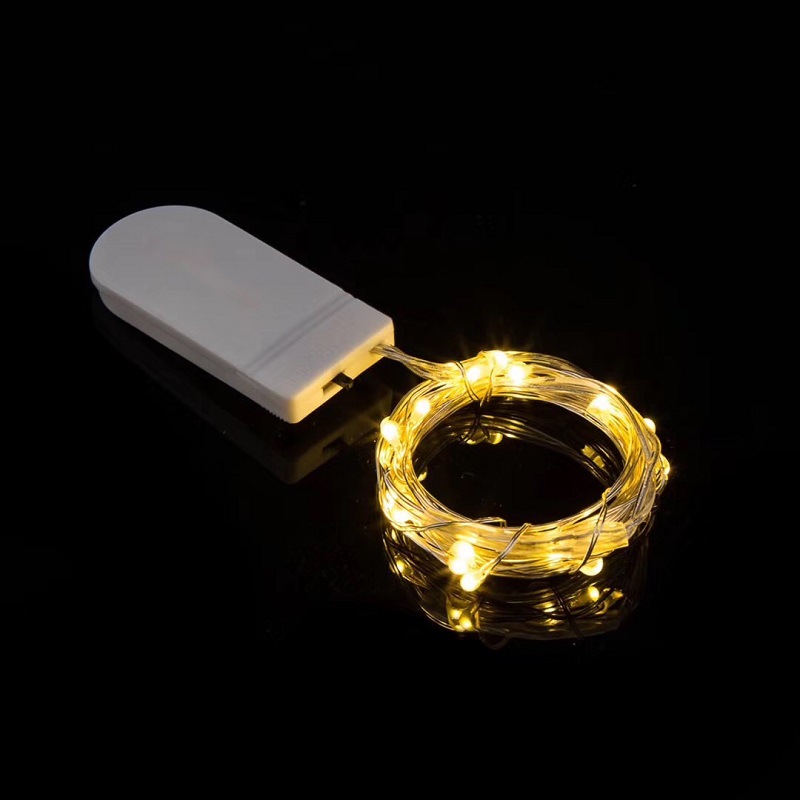 led button light string button battery box copper wire light string handicraft colorful light string gift box string light decorative light
