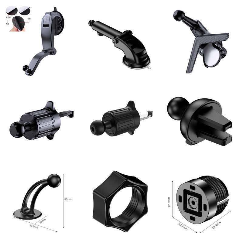 Mobile phone holder accessories Eagle beak hook clip car mobile phone holder 17mm ball head suction cup base car holder accessories