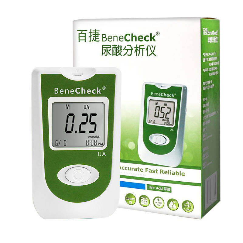 Taiwan Baijie uric acid detector household PCT-UA-01 analyzer test strip test instrument accurate detection