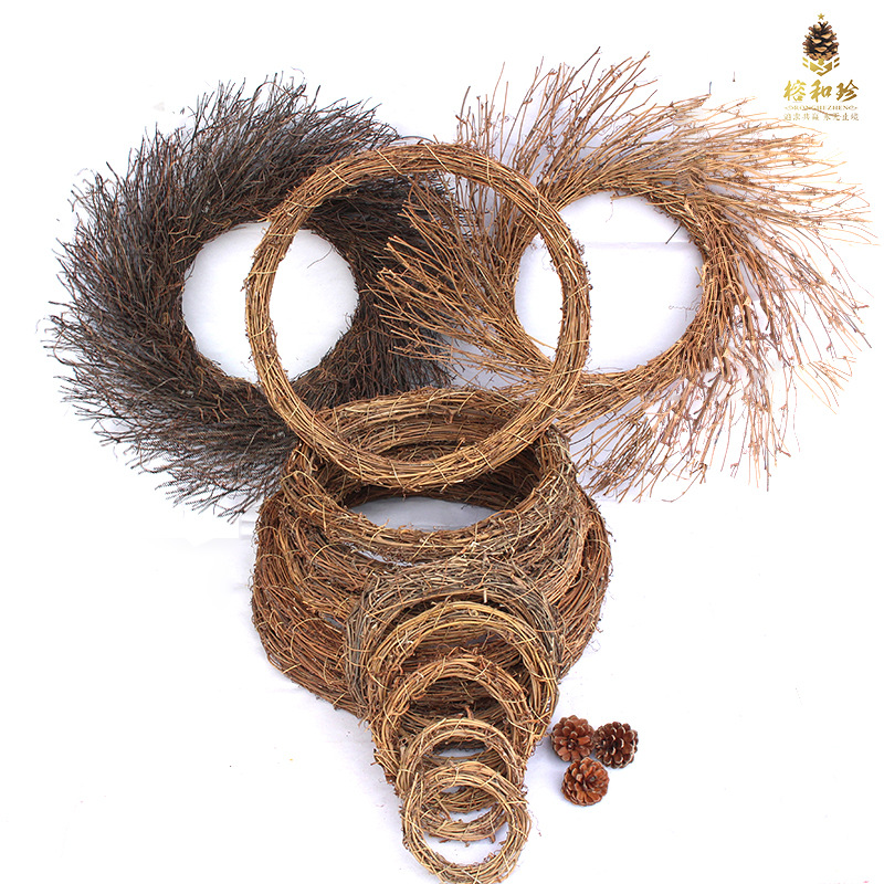 DIY garland rattan ring soil vine grape vine ring rattan ring wholesale Christmas decorations Christmas garland 3