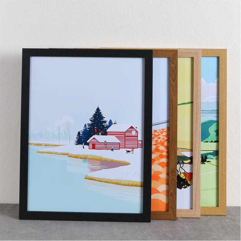 Handmade wooden photo frame table wholesale mounted picture frame A3A416 inch wall hanging photo frame 4K8K creative photo wall