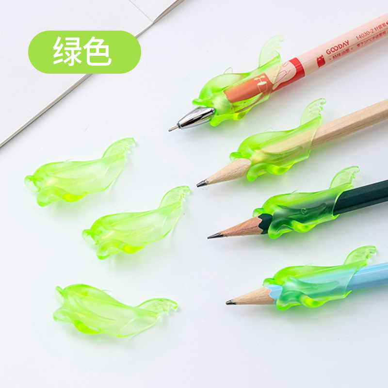 Factory direct supply to primary school students three-finger pen holder for kindergarten writing cartoon shape dolphin grip corrector 8