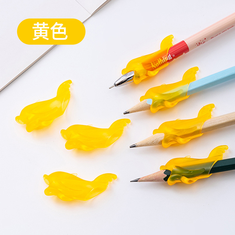 Factory direct supply to primary school students three-finger pen holder for kindergarten writing cartoon shape dolphin grip corrector 10