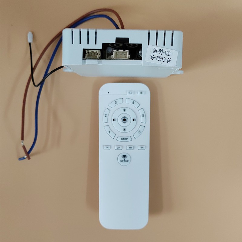 Moving head bedroom fan light electric drive DC variable frequency remote control 140W drive controller 10D ceiling fan motor