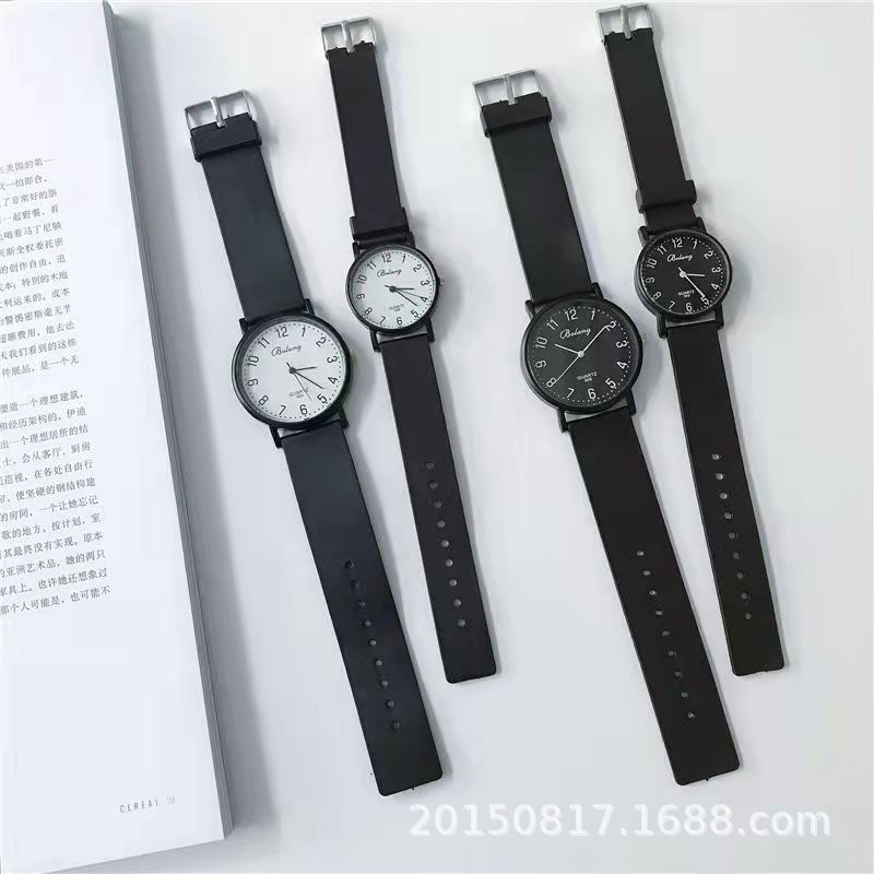 Student exam watch women's ins niche design fashion trend fashionable temperament junior high school couple quartz watch