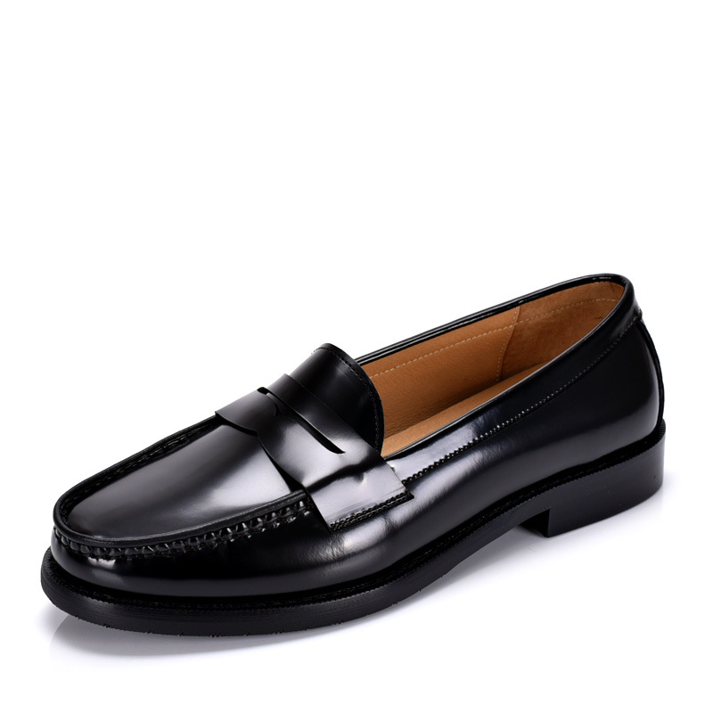 Summer new style British style retro slip-on shallow loafers for men, trendy, comfortable and breathable genuine leather business casual shoes