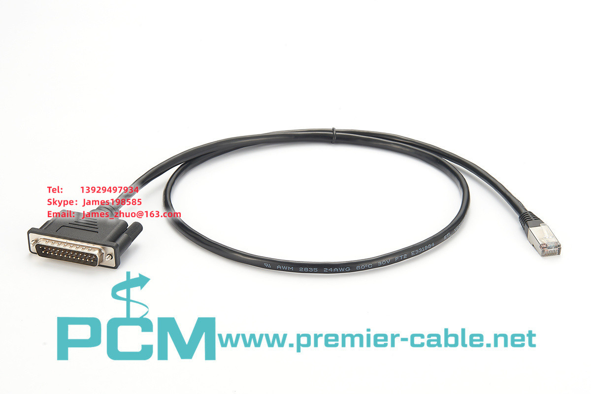 RJ45 to DB25 Male Ethernet to 25-pin Modem Console Cable Serial Connection Cable