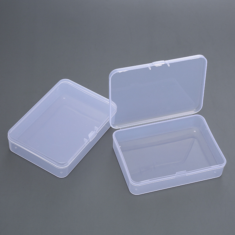 Rectangular plastic box parts battery fishing gear packaging box card small card photo card transparent storage box 3