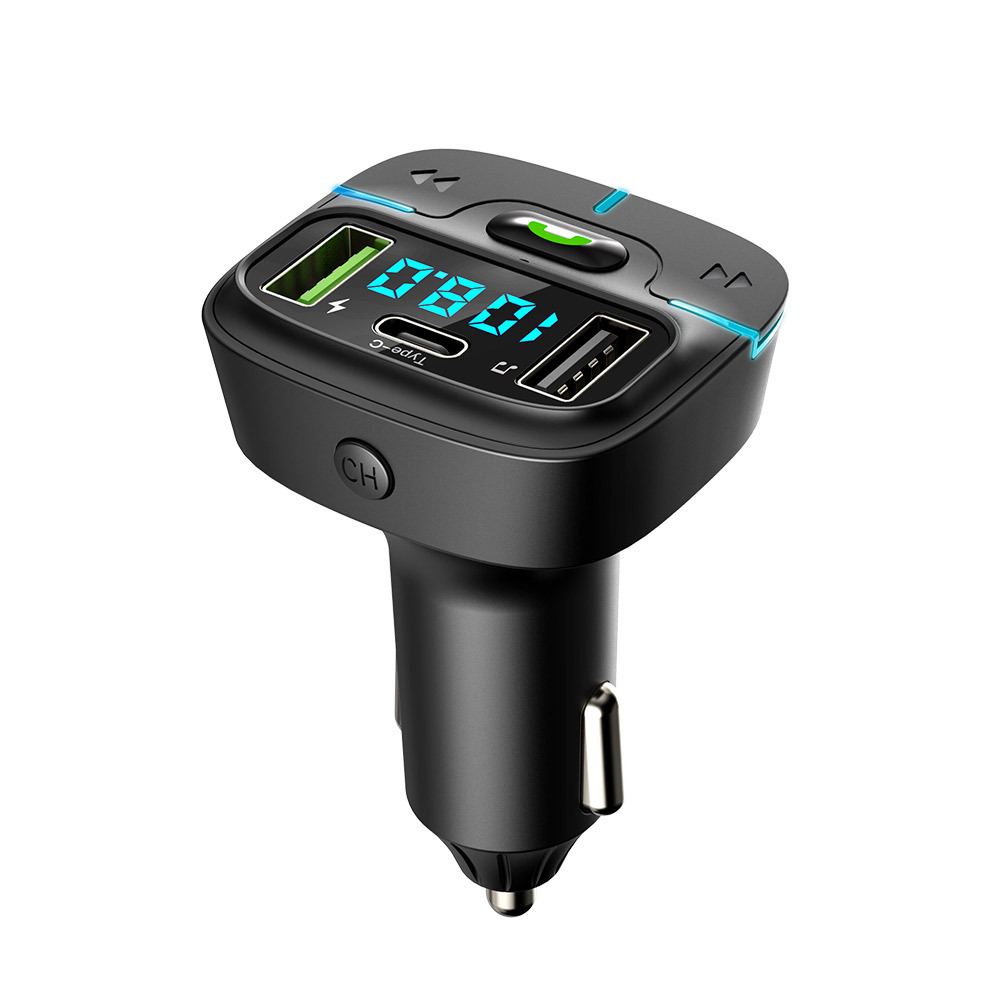 GZ03 new car mp3 bluetooth player car hands-free USB charging fm transmitter ambient light receiver