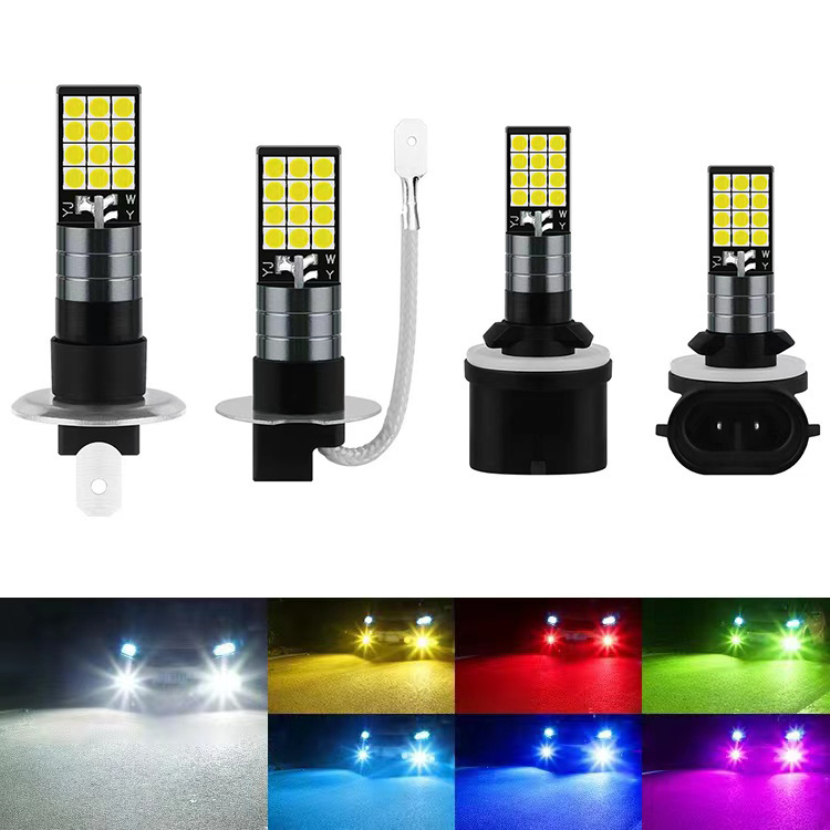 Cross-border hot selling car led fog lamp H3 880 881 24smd 3030 high brightness fog lamp