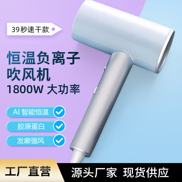 Manufacturer hair salon electric hair dryer home barber shop professional high-power hot and cold negative ion hair salon thermostatic hair dryer